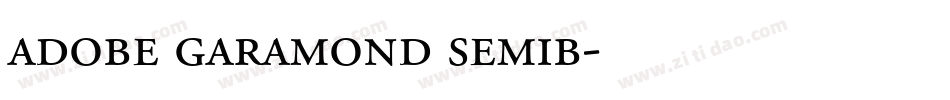 adobe garamond semib字体转换